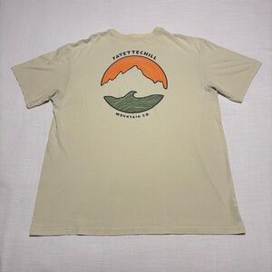 Fayettechill Mountain Co. Short Sleeve Tee | | Cream | Unisex Size XL